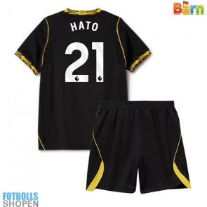 Billiga Chelsea Jorrel Hato #21 Bortatröja Barn 2026-27 Kortärmad (+ Korta byxor)